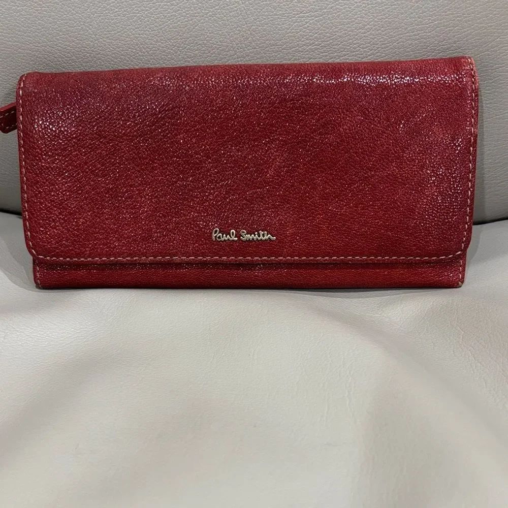 Paul Smith Deep Red Women's Leather Wallet